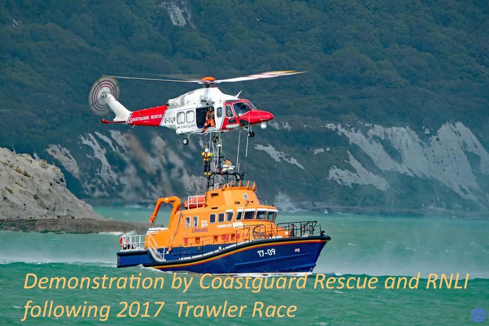 Demonstration after Trawler Race August 2017 CGR RNLI